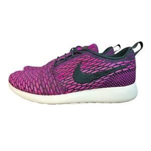 Nike Flyknit Roshe Run Vivid Purple Comfort Walking Shoes Women’s Size 9.5